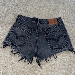 Levi 501 Black Jean Shorts